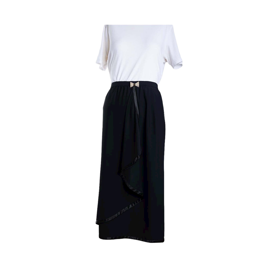 Celine black skirt jewel buckle - M - 1990s