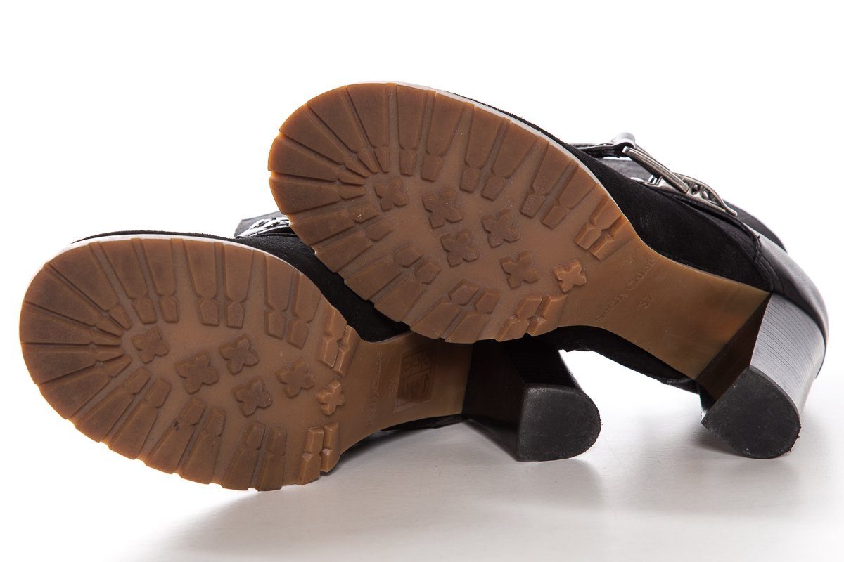 See by ChloÃƒÆ’Ã‚Â© Black Suede Round-Toe Ankle Booties SZ 37
