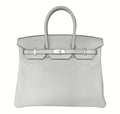 HermÃƒÆ’Ã‚Â¨s Birkin 35 Bleu Pale Bag GHW