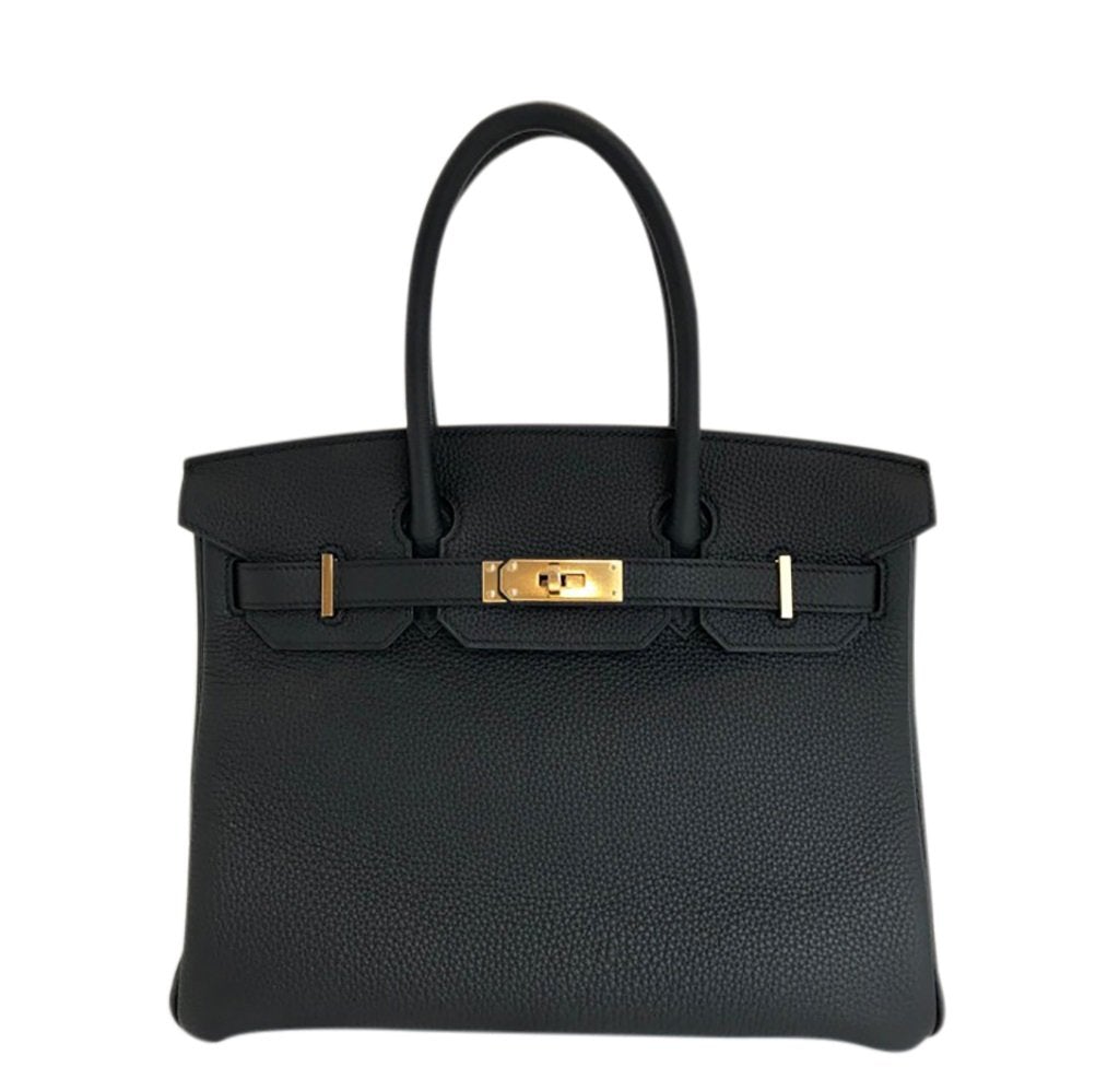 HermÃƒÆ’Ã‚Â¨s Birkin 30 Bag Noir Black Togo GHW