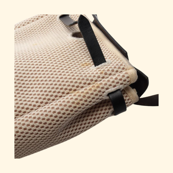 HermÃƒÆ’Ã‚Â¨s Yale Bag Tpm Shoulder Bag Toile Gm Leather Ivory Black