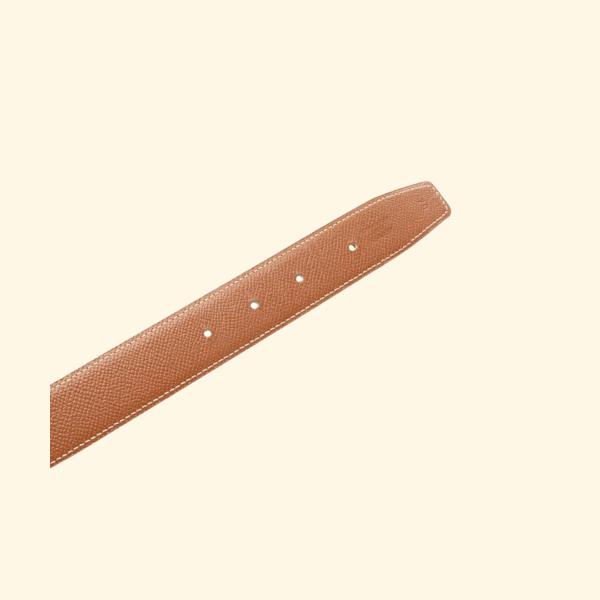 HermÃƒÆ’Ã‚Â¨s Constance H-Belt Gold Belt Courchevel Leather Light Brown