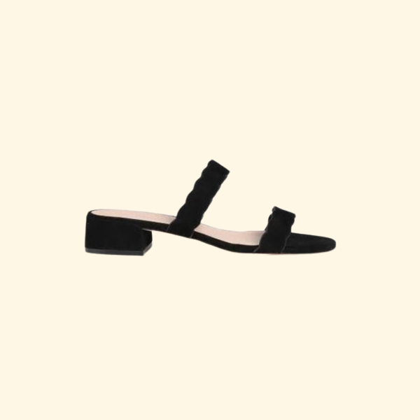 Stuart Weitzman Santorini Scallop 35 Black Size 37.5, Brand New