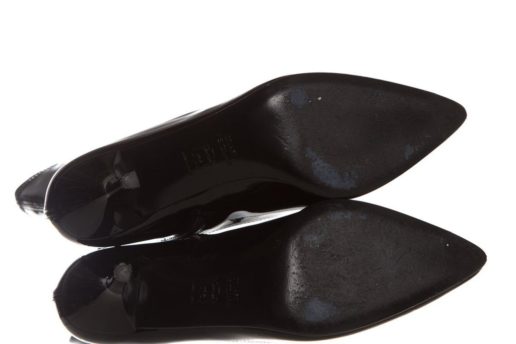 Stuart Weitzman Black Patent  Booties SZ 7