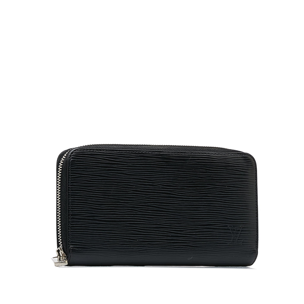 Black Louis Vuitton Epi Zippy Long Wallet