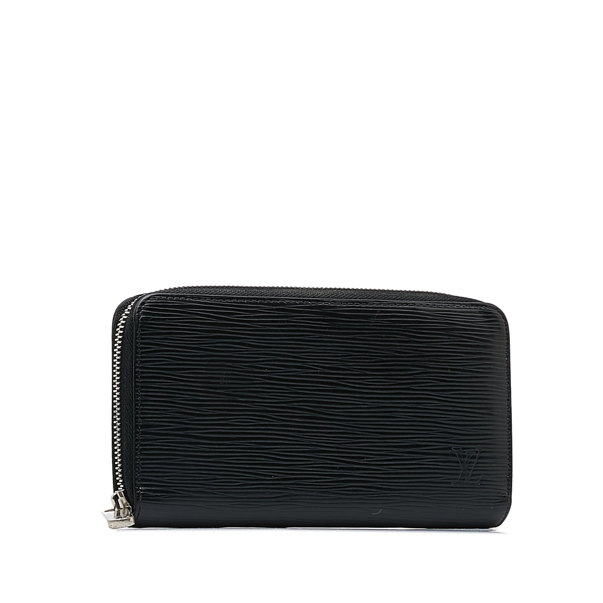 Black Louis Vuitton Epi Zippy Long Wallet