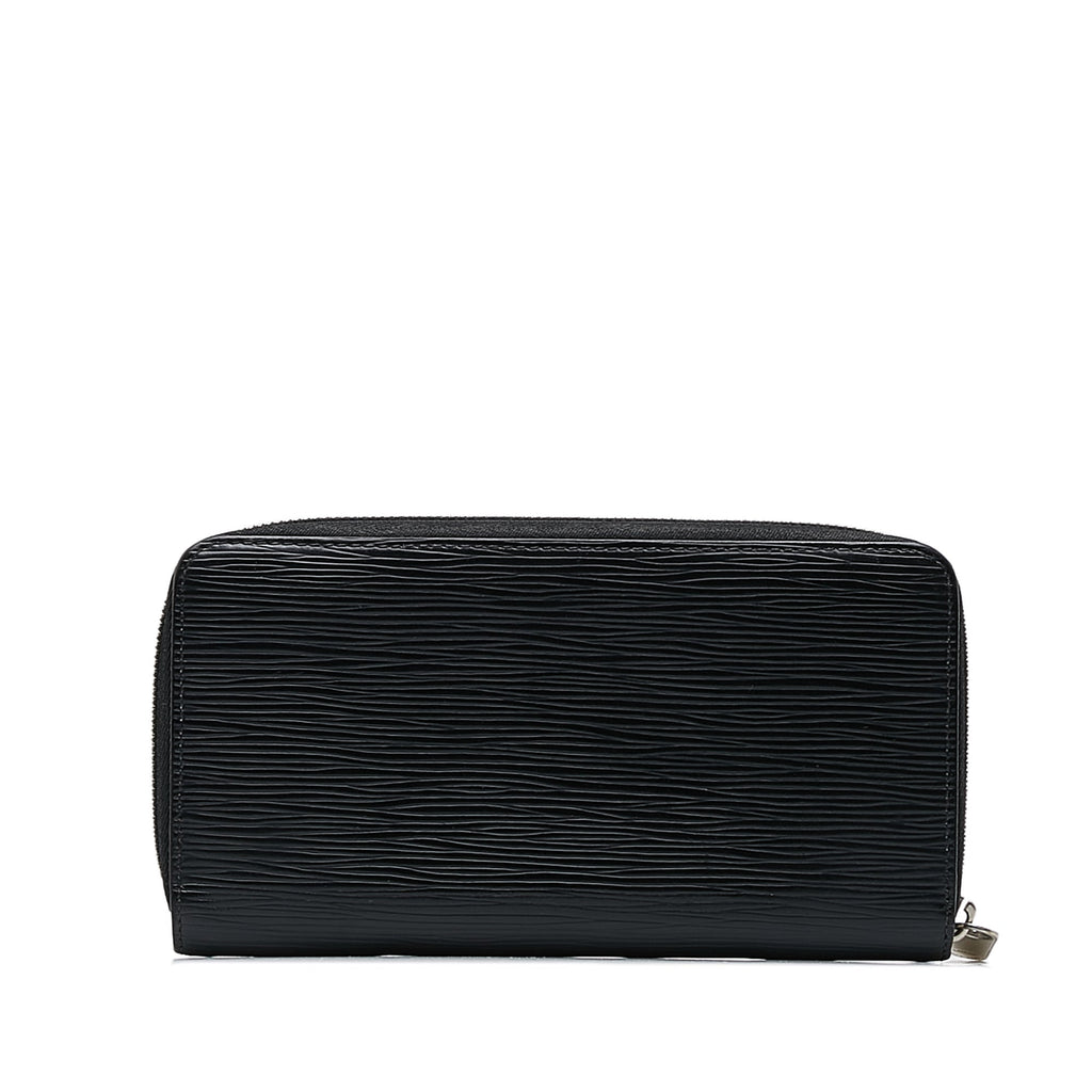 Black Louis Vuitton Epi Zippy Long Wallet