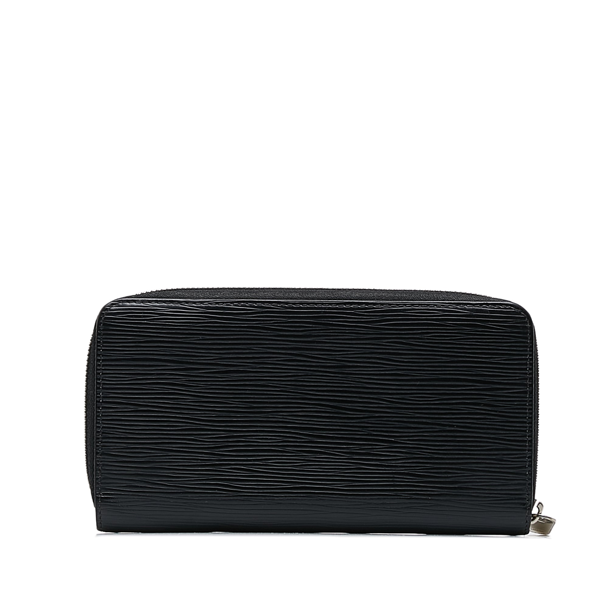 Black Louis Vuitton Epi Zippy Long Wallet