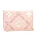 Pink Louis Vuitton Bicolor Monogram Empreinte Broderie Clea Small Wallet
