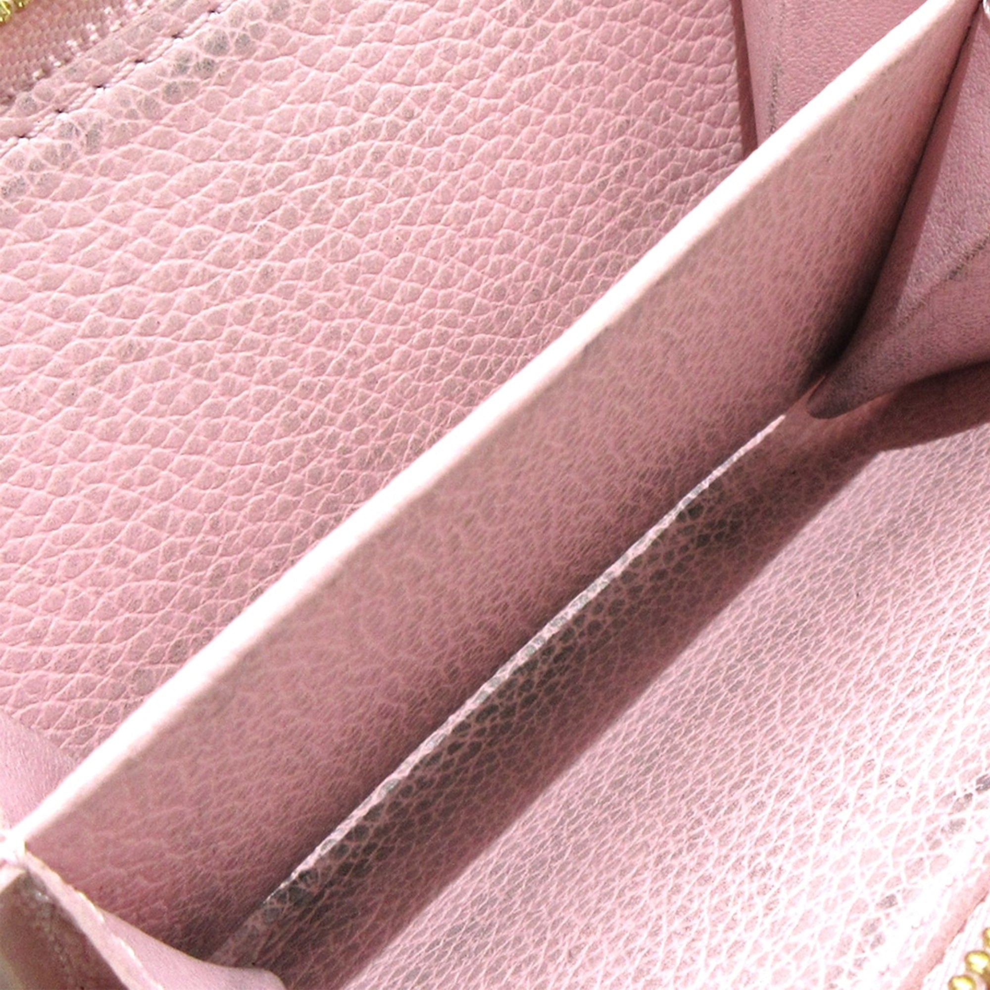 Pink Louis Vuitton Bicolor Monogram Empreinte Broderie Clea Small Wallet