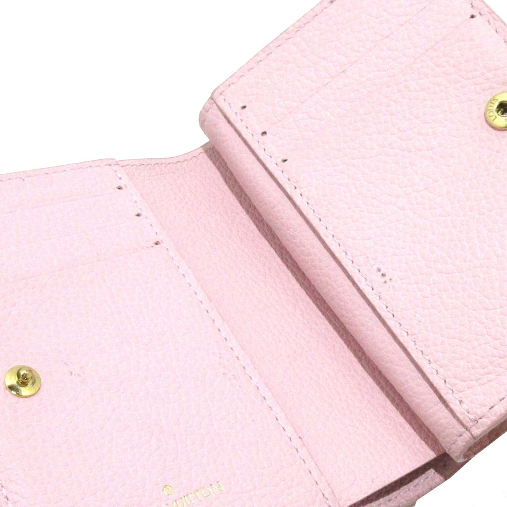 Pink Louis Vuitton Bicolor Monogram Empreinte Broderie Clea Small Wallet