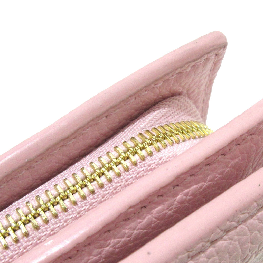 Pink Louis Vuitton Bicolor Monogram Empreinte Broderie Clea Small Wallet