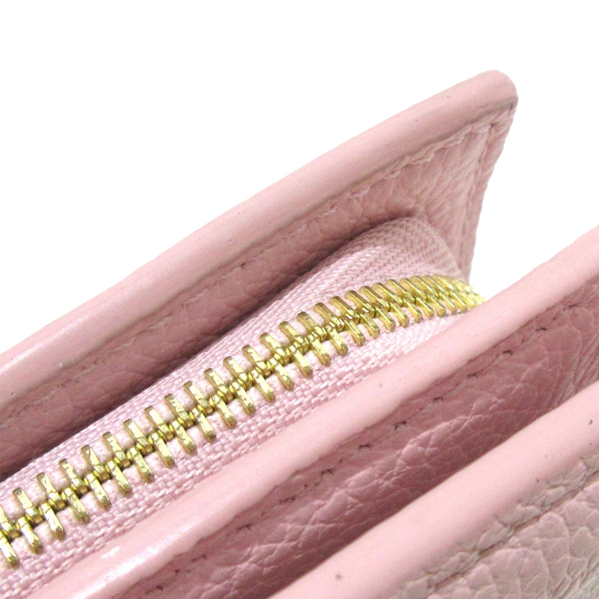 Pink Louis Vuitton Bicolor Monogram Empreinte Broderie Clea Small Wallet
