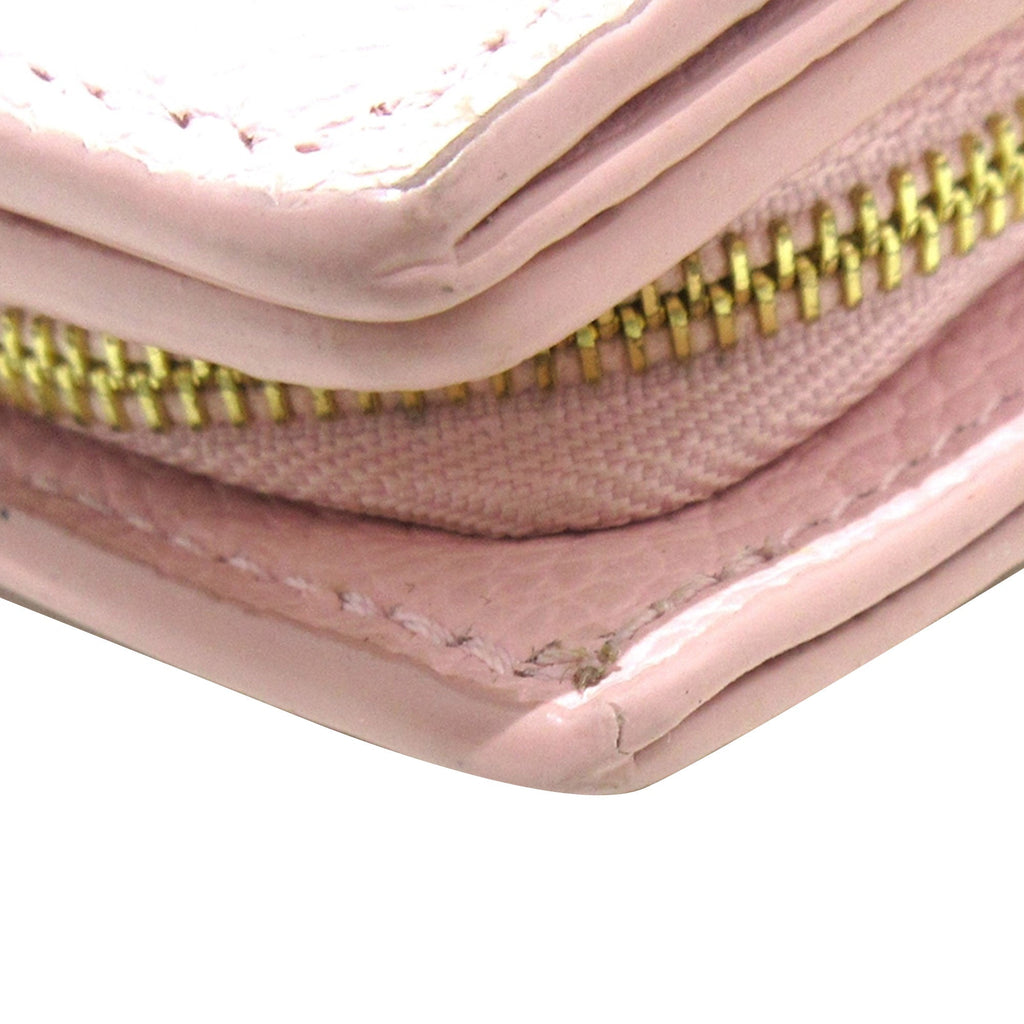 Pink Louis Vuitton Bicolor Monogram Empreinte Broderie Clea Small Wallet
