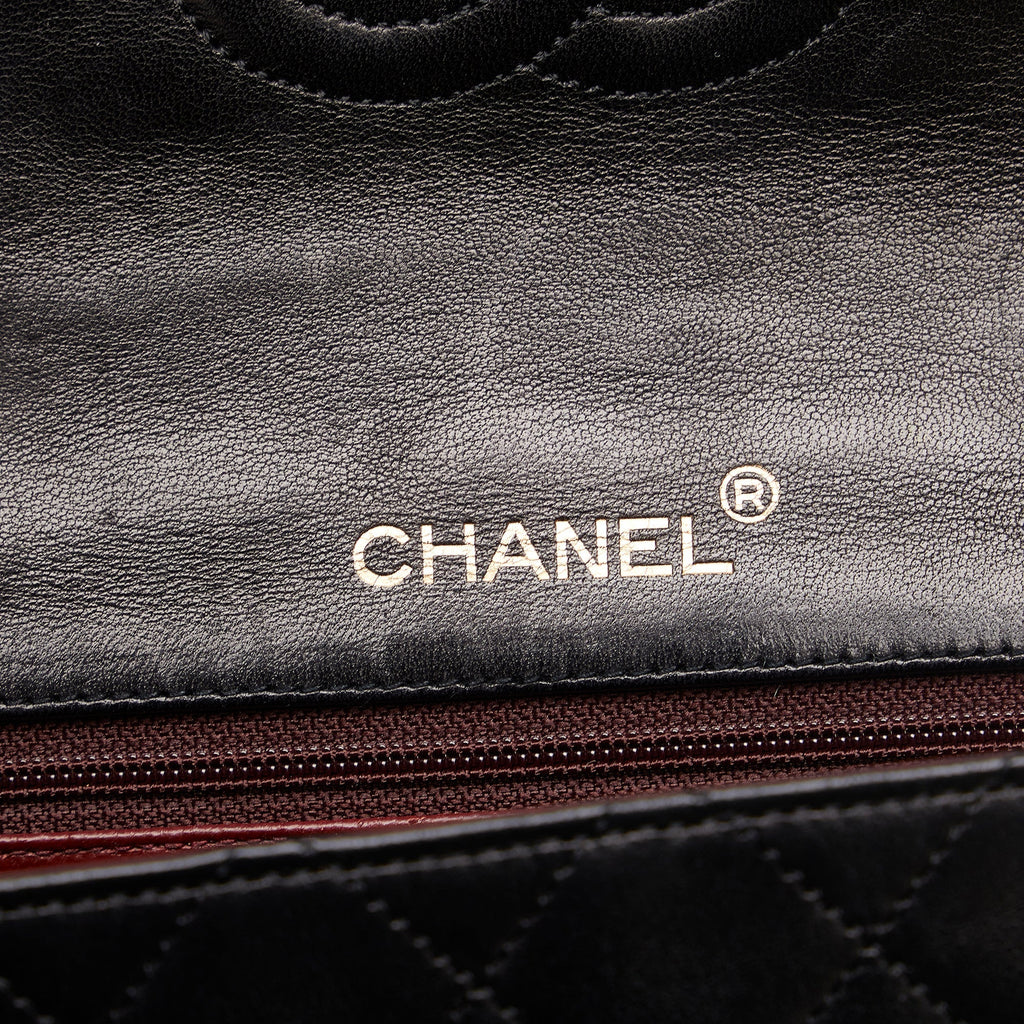 Chanel Classic Flap Mini Black Square Lambskin Gold