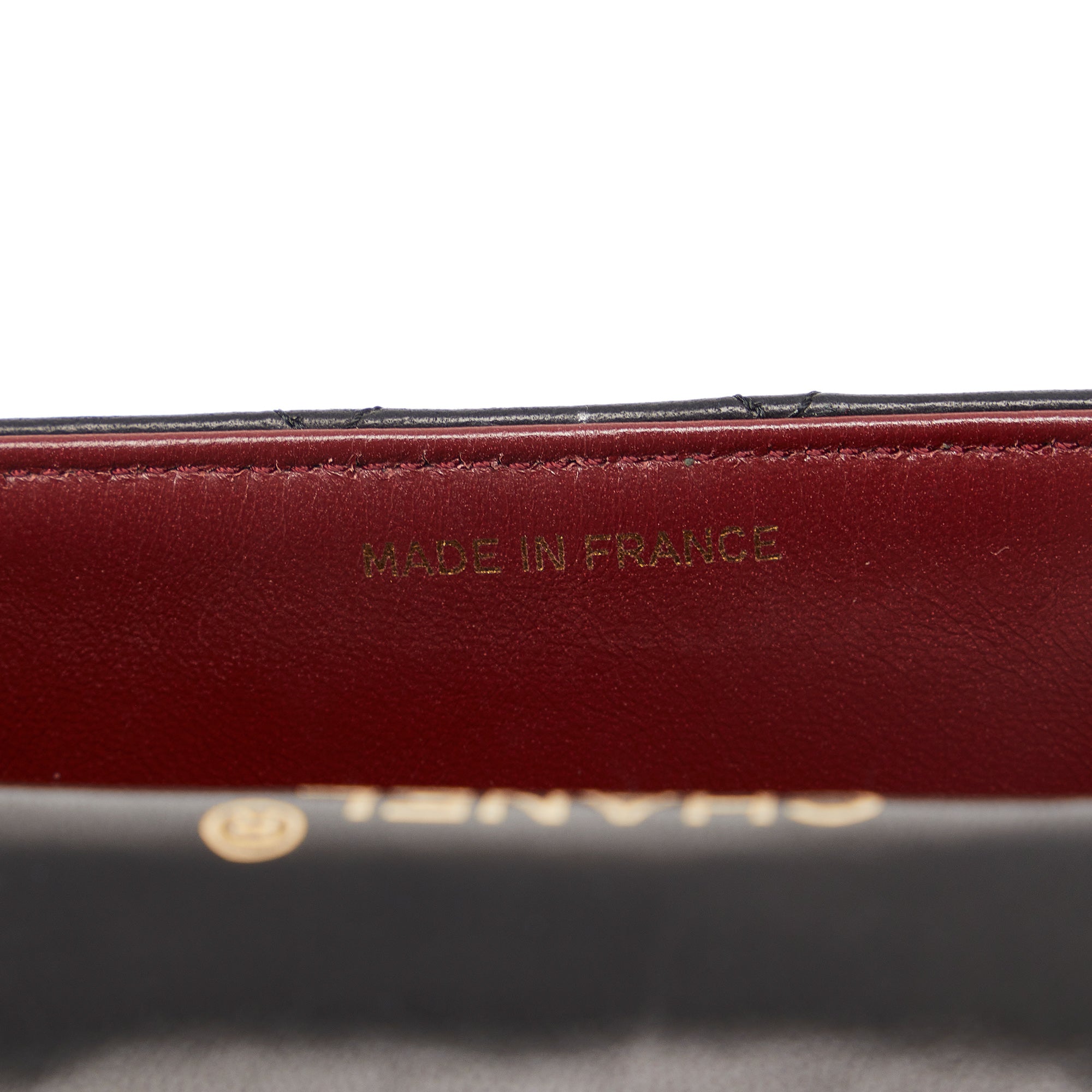 Chanel Classic Flap Mini Black Square Lambskin Gold