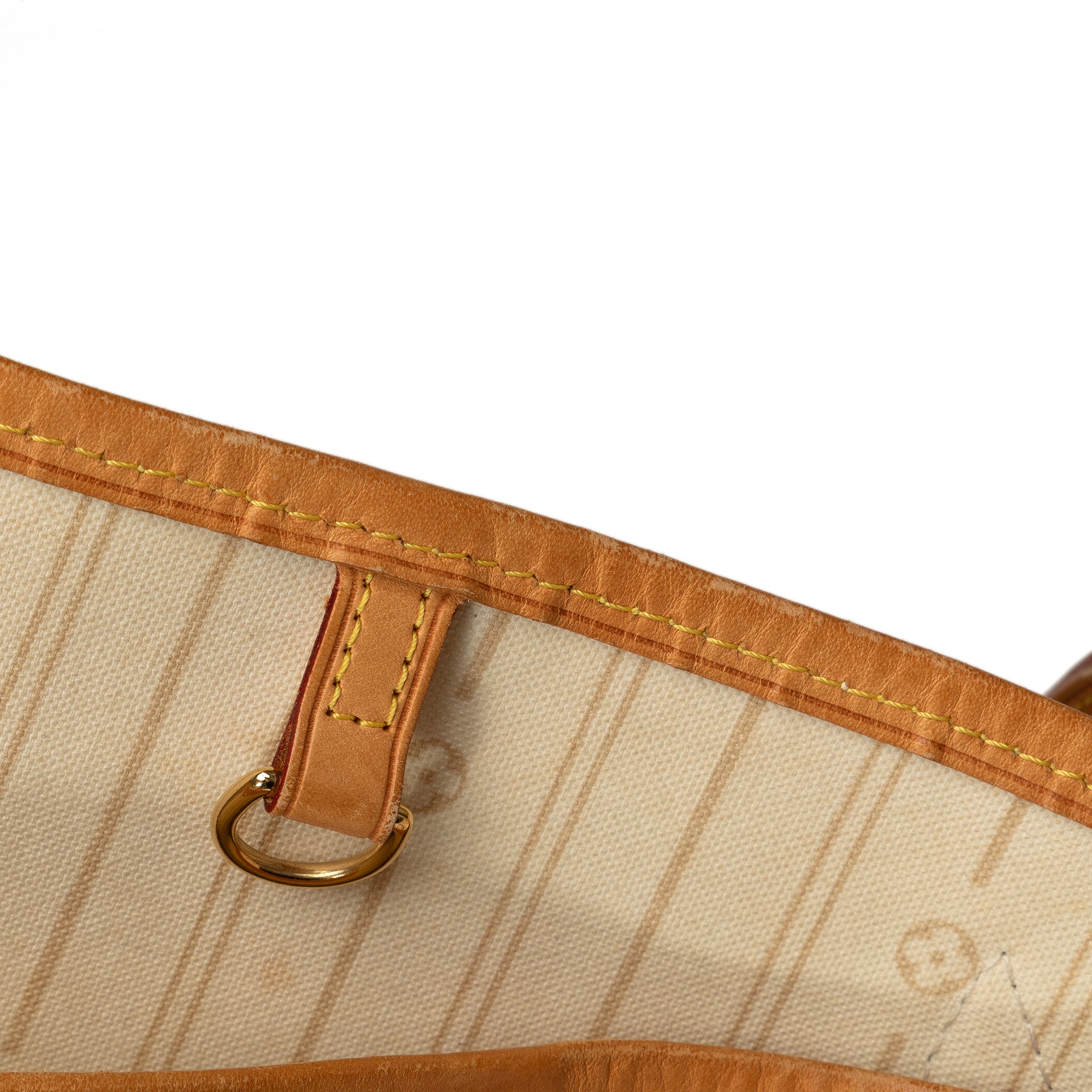 White Louis Vuitton Damier Azur Neverfull MM Tote Bag