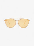 Fendi Baguette Aviator Sunglasses Gold / Yellow Acetate 145mm