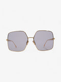 Fendi Oversized Sunglasses with Rhinestones Gold Acetate 145mm