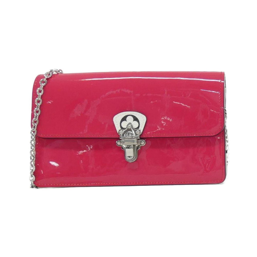 Patent Leather Cherrywood Bag with Dust Bag - Excellent Condition