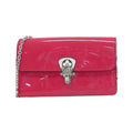 Patent Leather Cherrywood Bag with Dust Bag - Excellent Condition