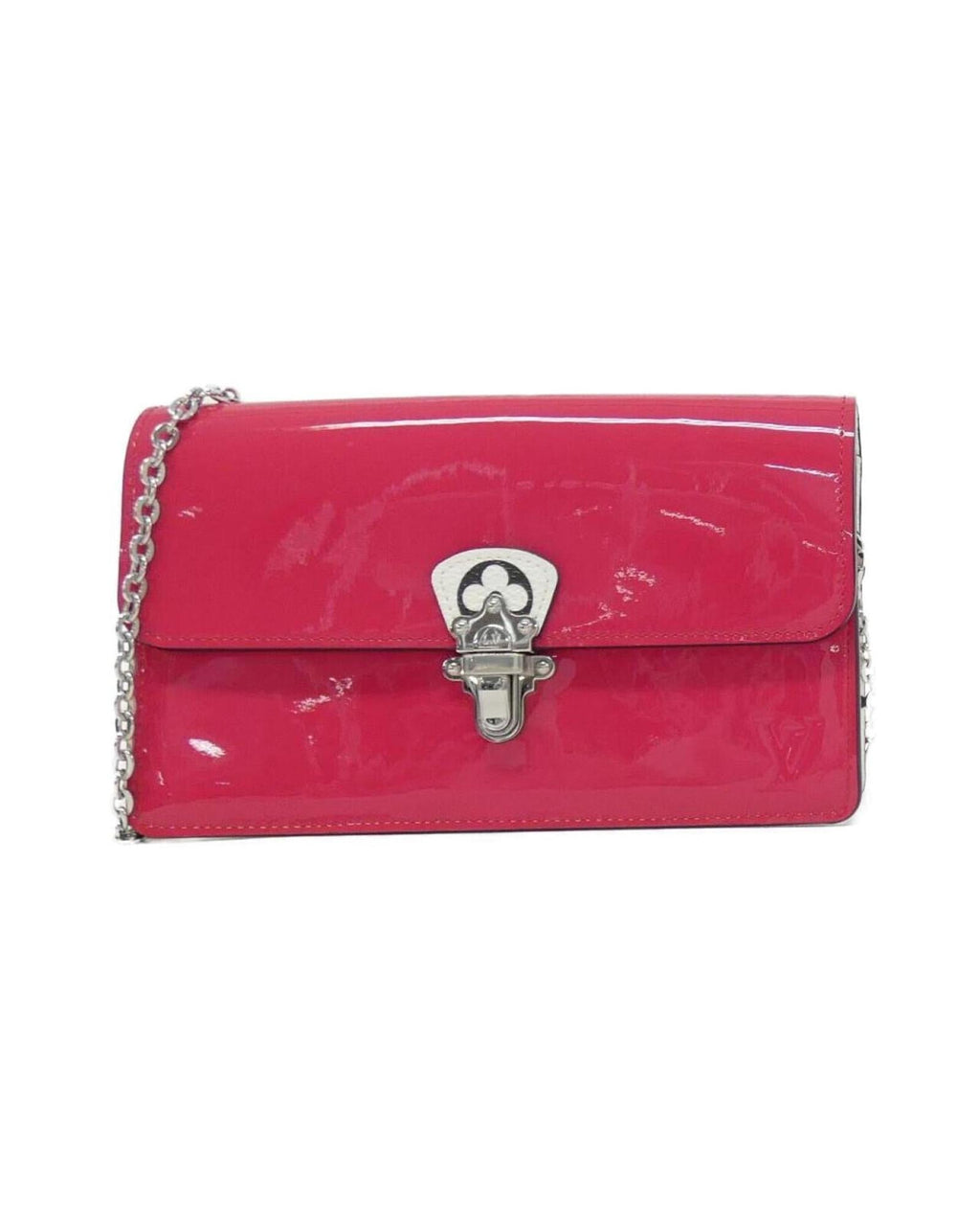 Patent Leather Cherrywood Bag with Dust Bag - Excellent Condition