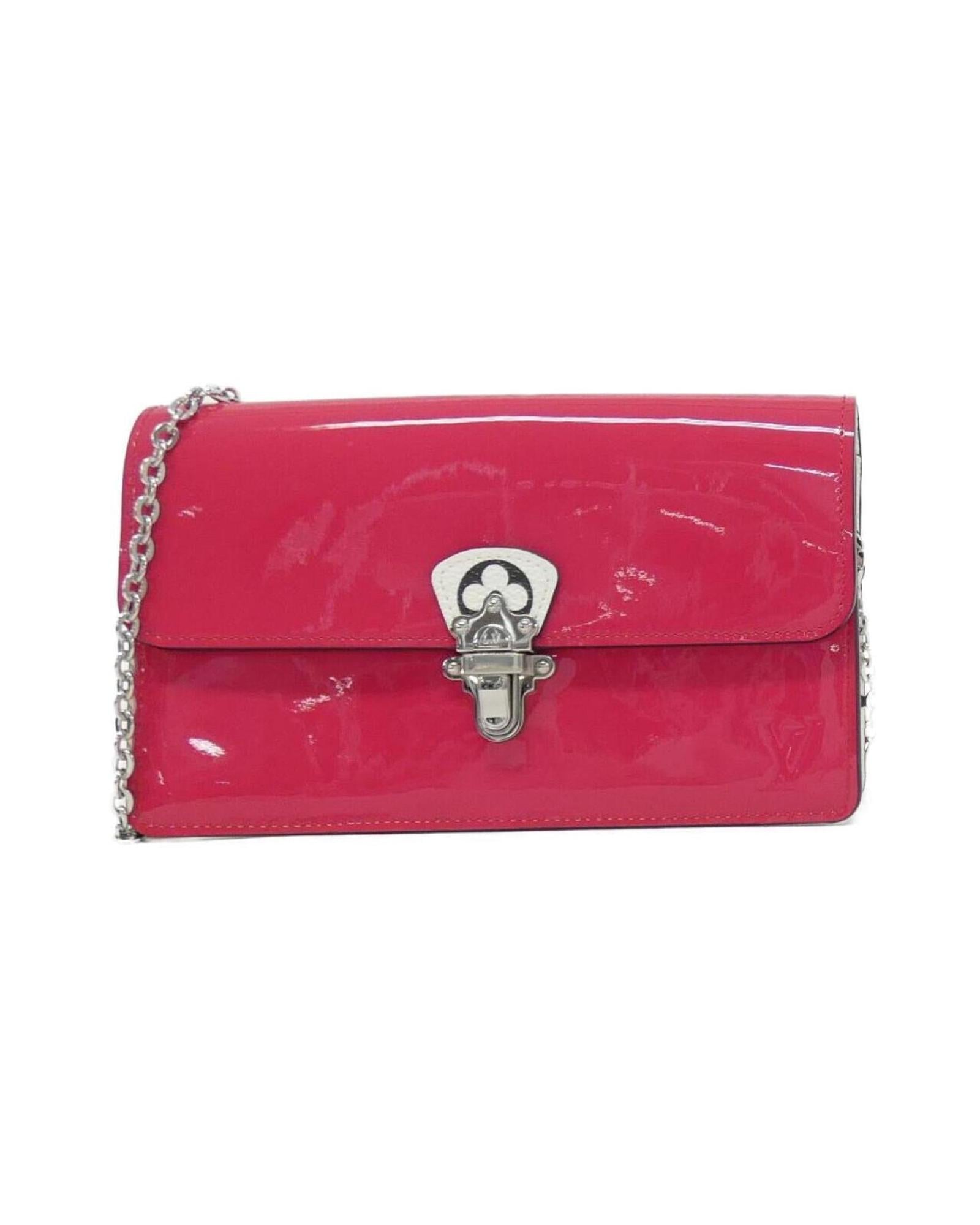 Patent Leather Cherrywood Bag with Dust Bag - Excellent Condition