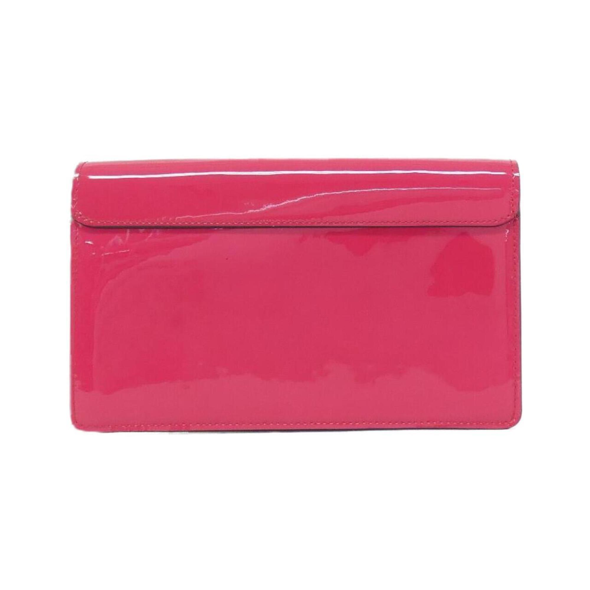 Patent Leather Cherrywood Bag with Dust Bag - Excellent Condition
