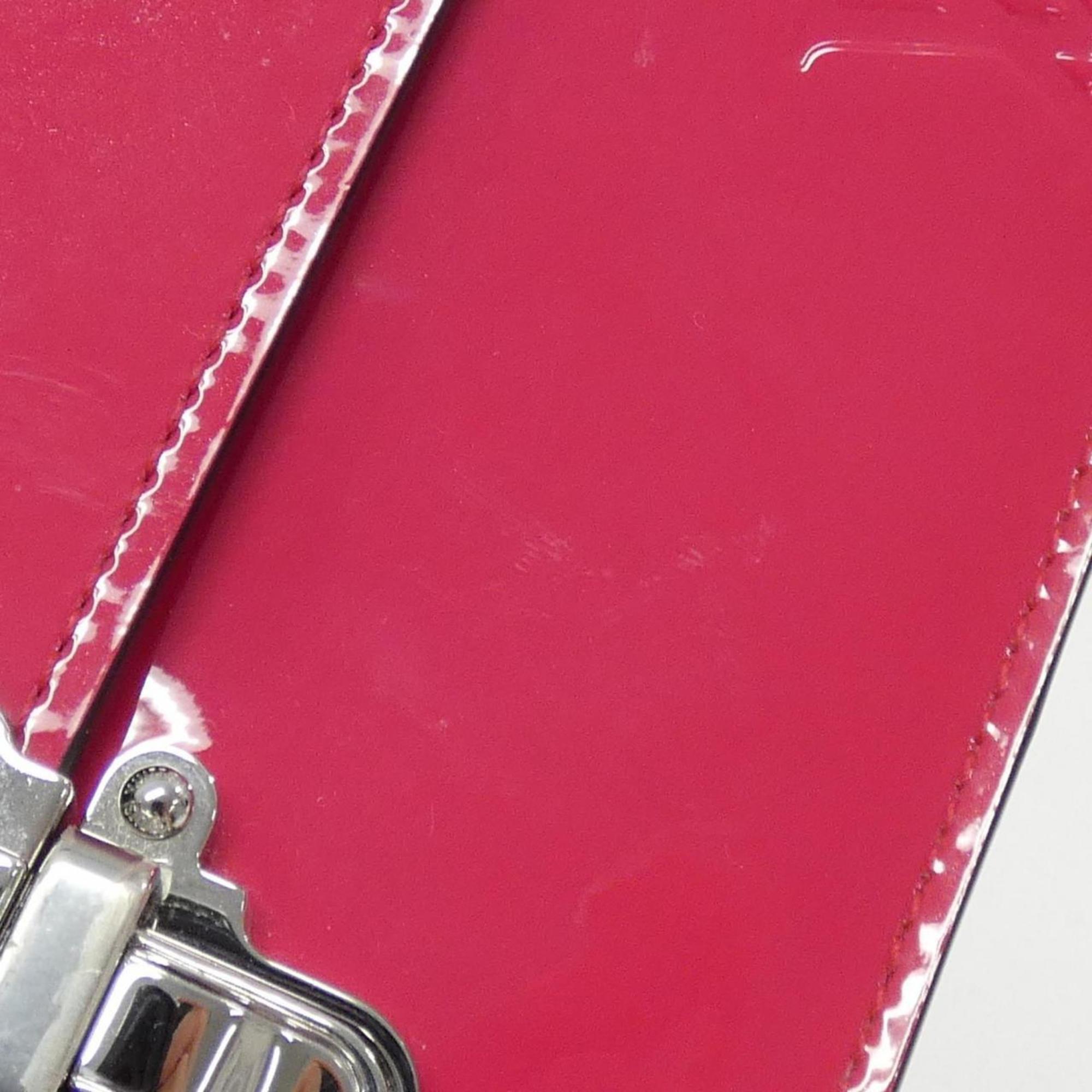Patent Leather Cherrywood Bag with Dust Bag - Excellent Condition