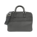Leather Shoulder Bag with Key and Padlock