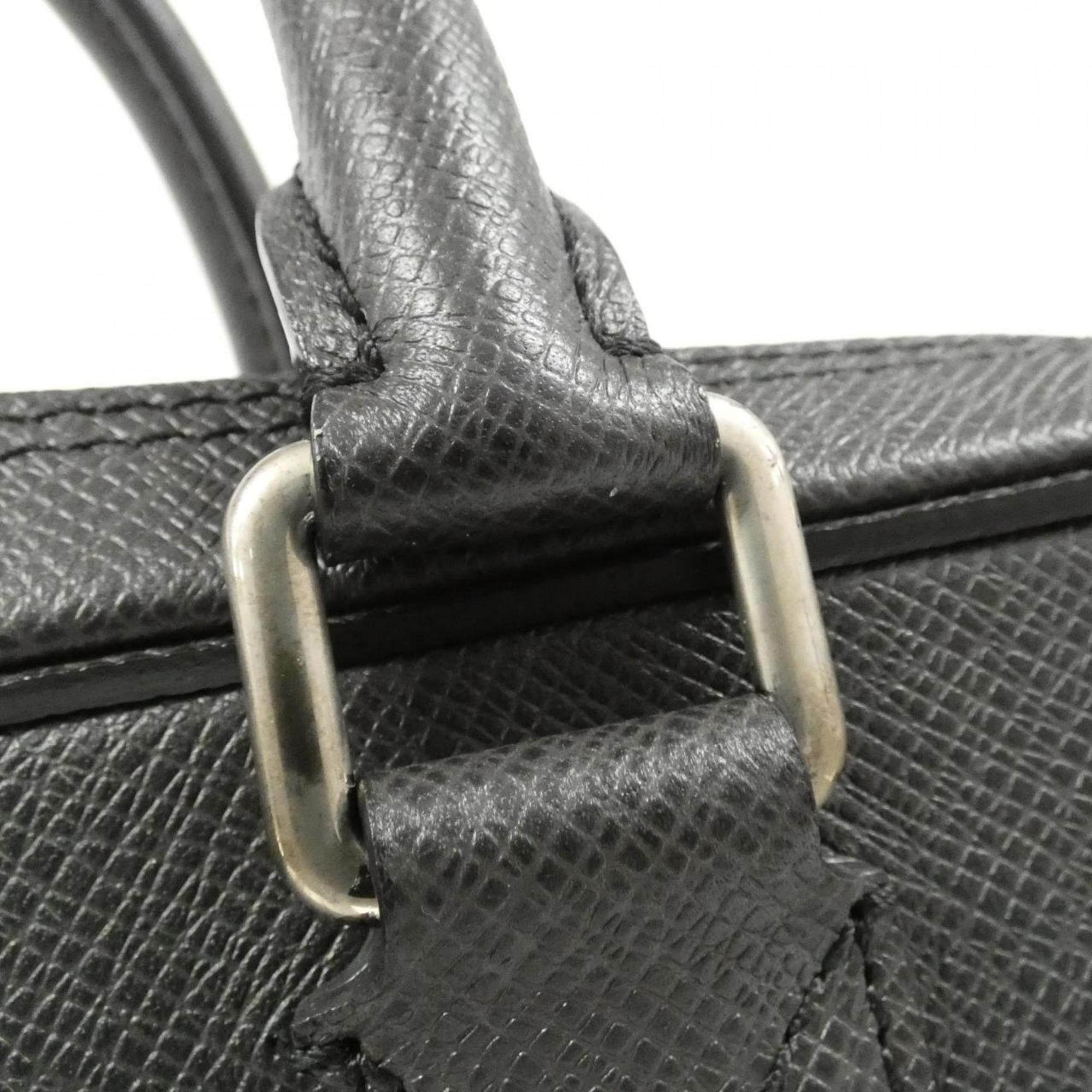 Leather Shoulder Bag with Key and Padlock