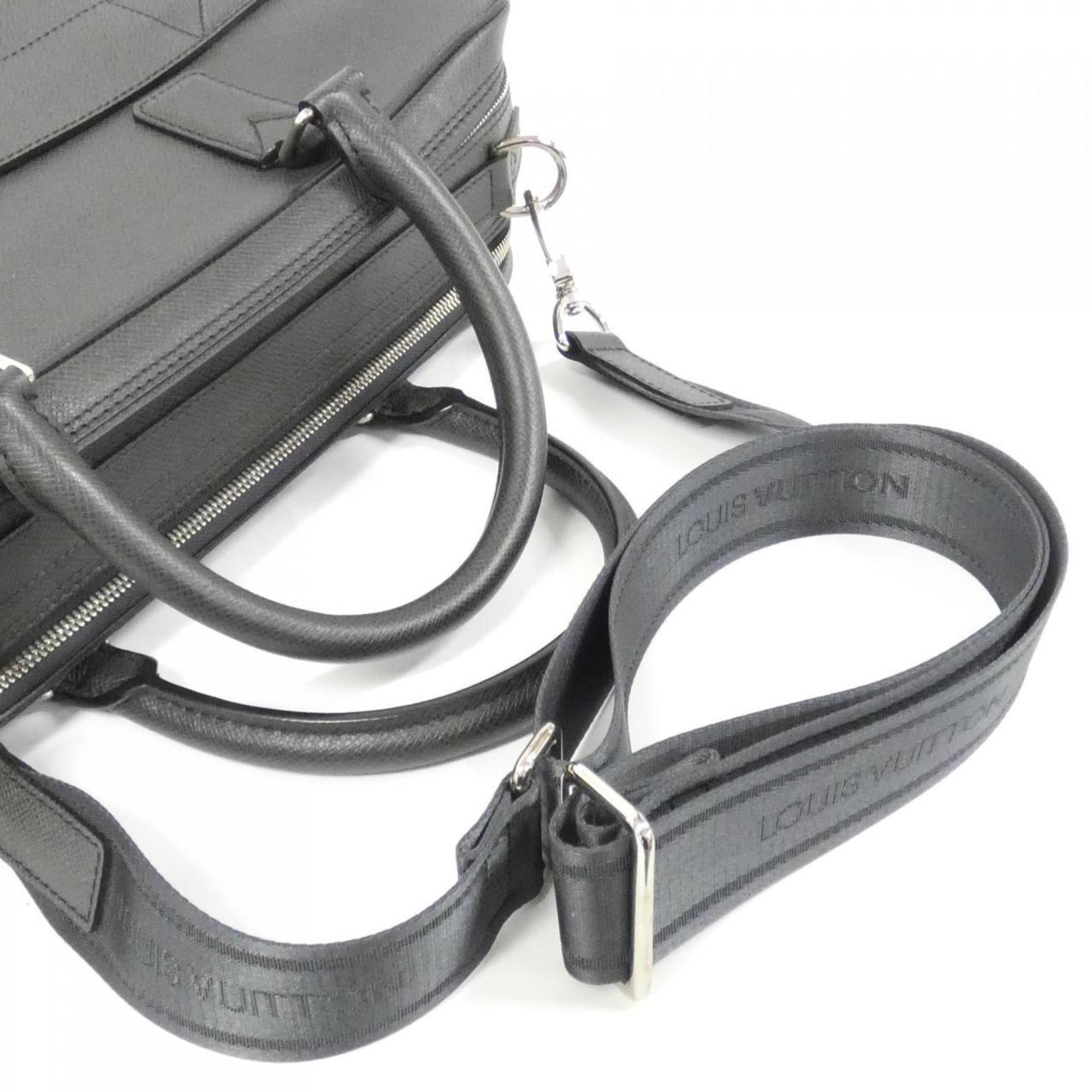 Leather Shoulder Bag with Key and Padlock