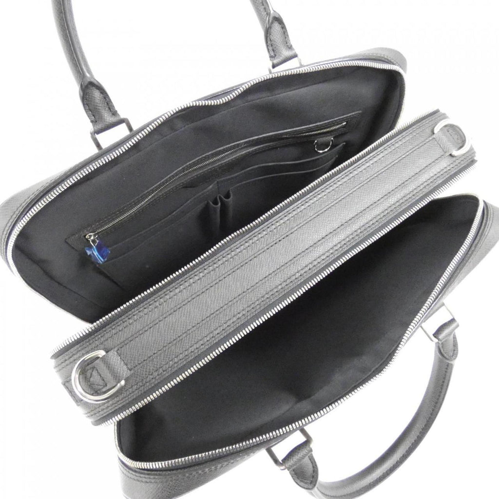 Leather Shoulder Bag with Key and Padlock
