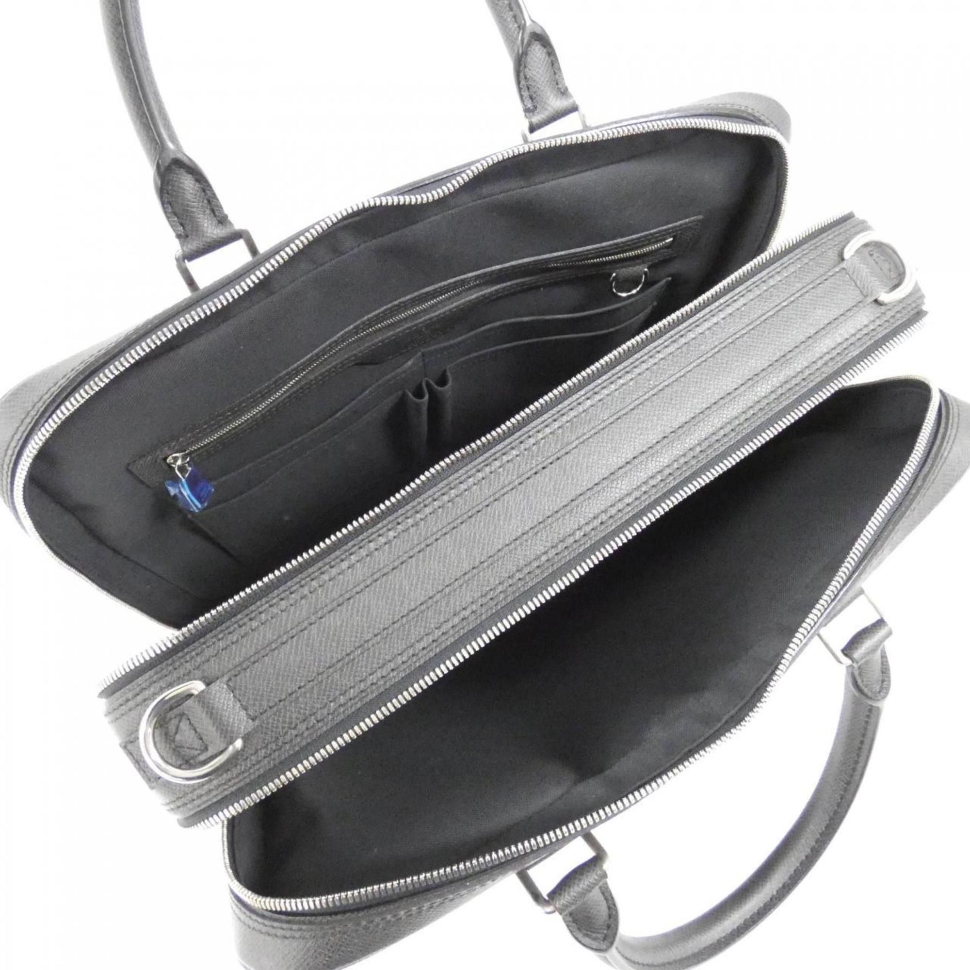 Leather Shoulder Bag with Key and Padlock