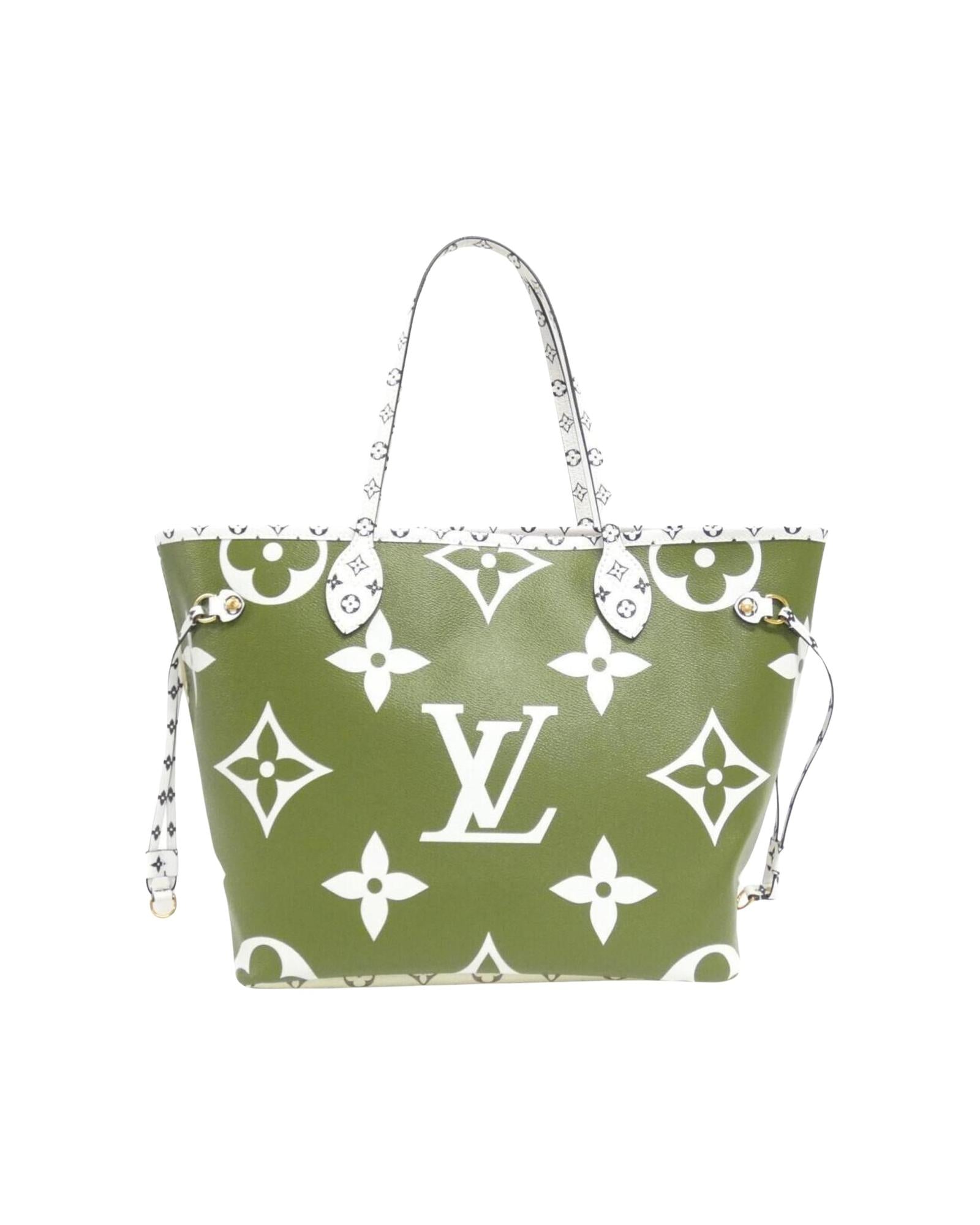Neverfull MM Leather Tote Bag