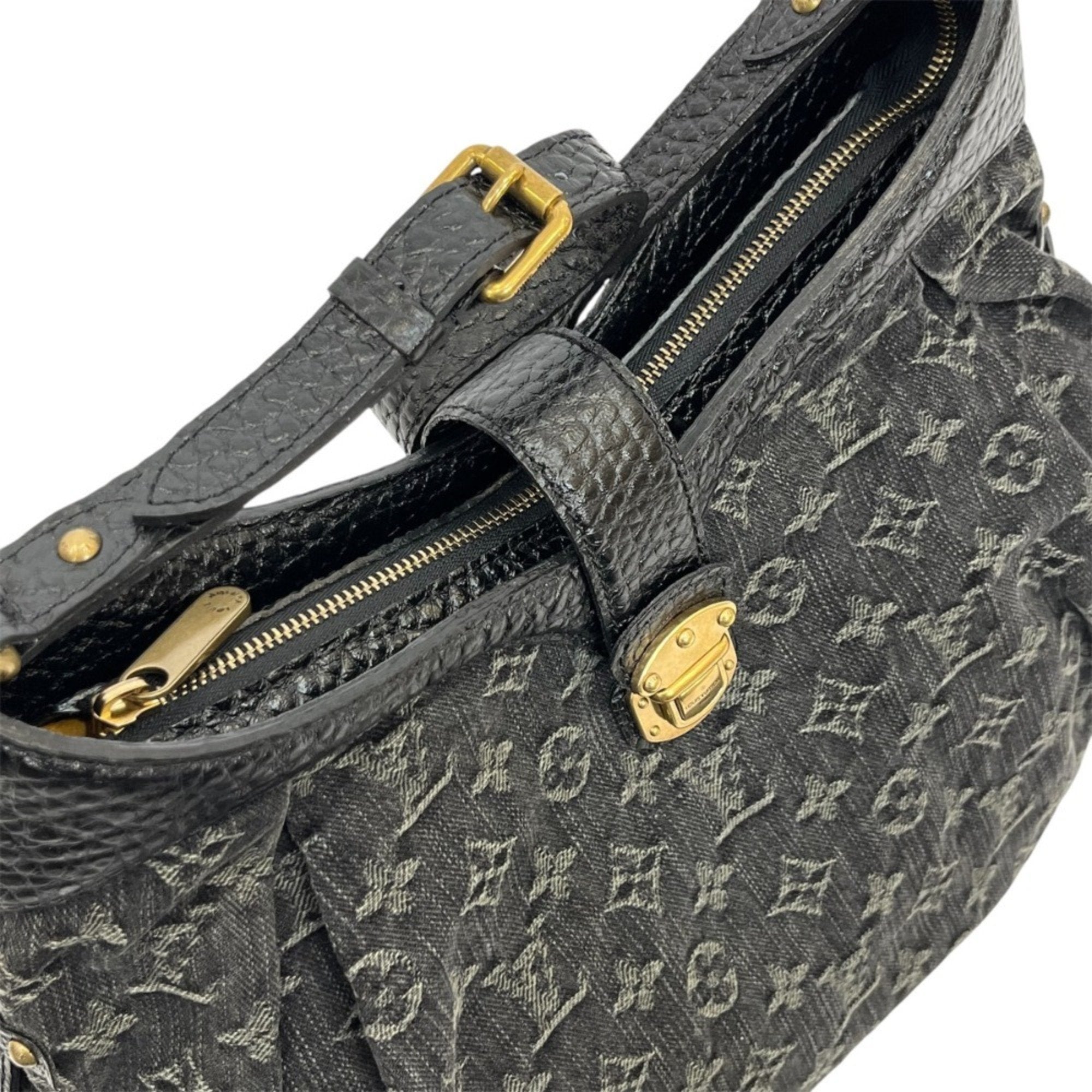 Denim Jeans Handbag with Box and Dust Bag