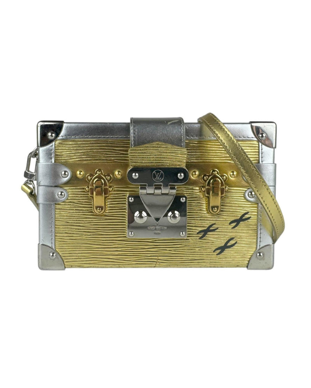 Leather Petit Malle Handbag