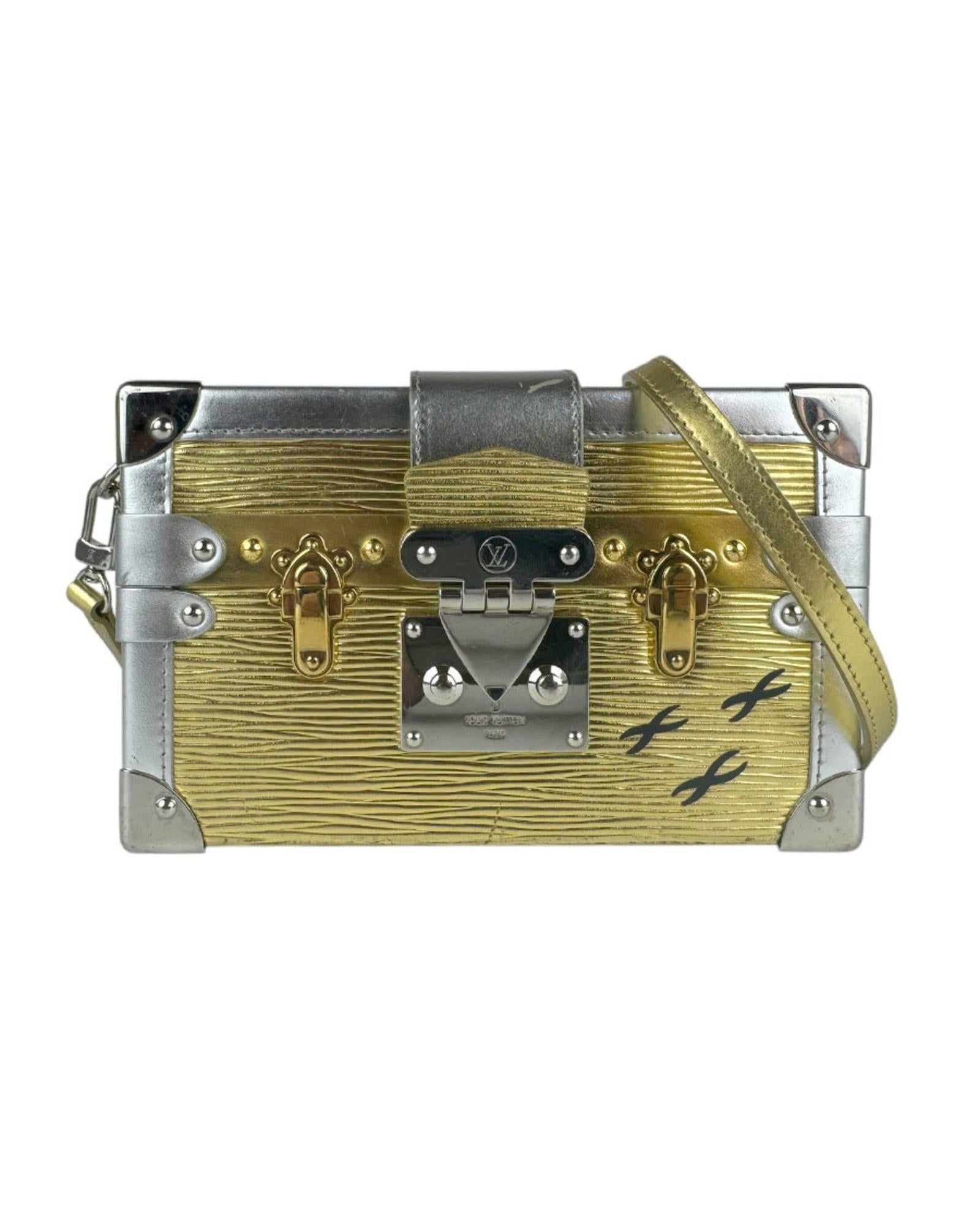 Leather Petit Malle Handbag
