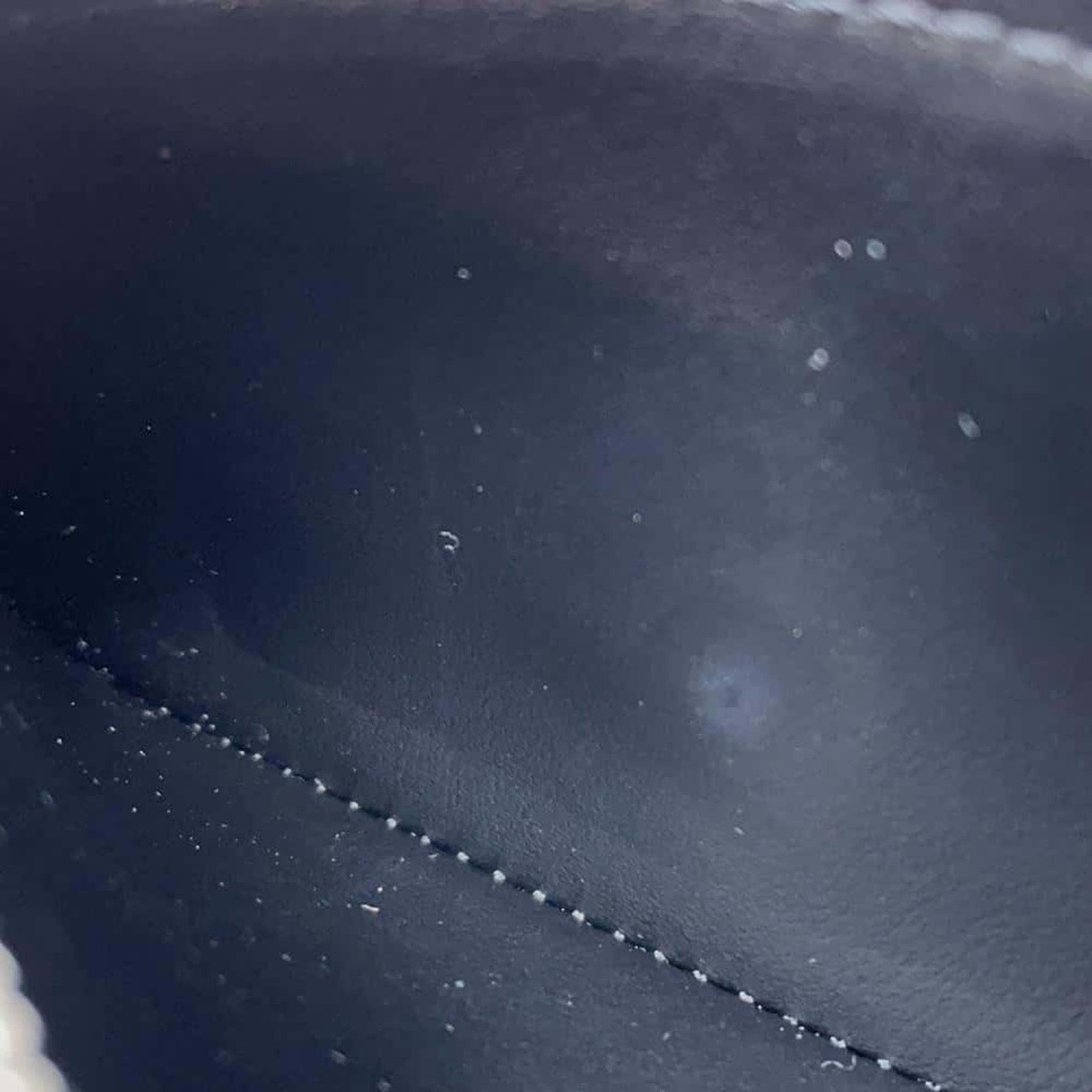 Leather Victorine Wallet with Slight Scratches and Insignificant Cracks