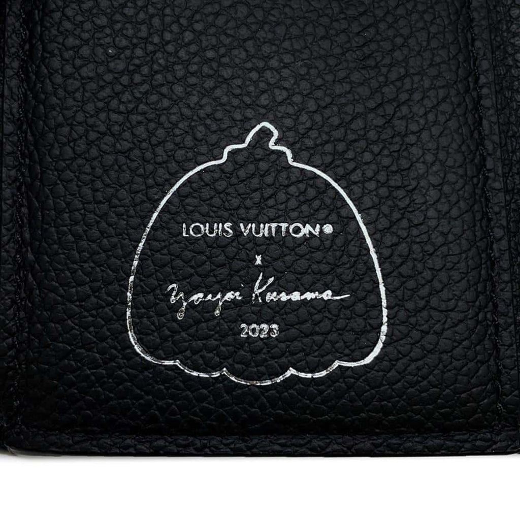 Leather Victorine Wallet with Slight Scratches and Insignificant Cracks