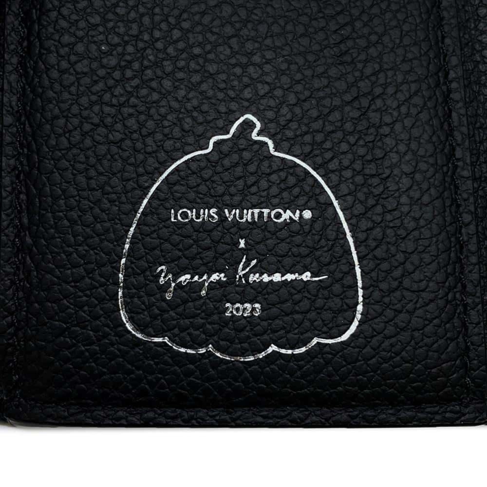Leather Victorine Wallet with Slight Scratches and Insignificant Cracks
