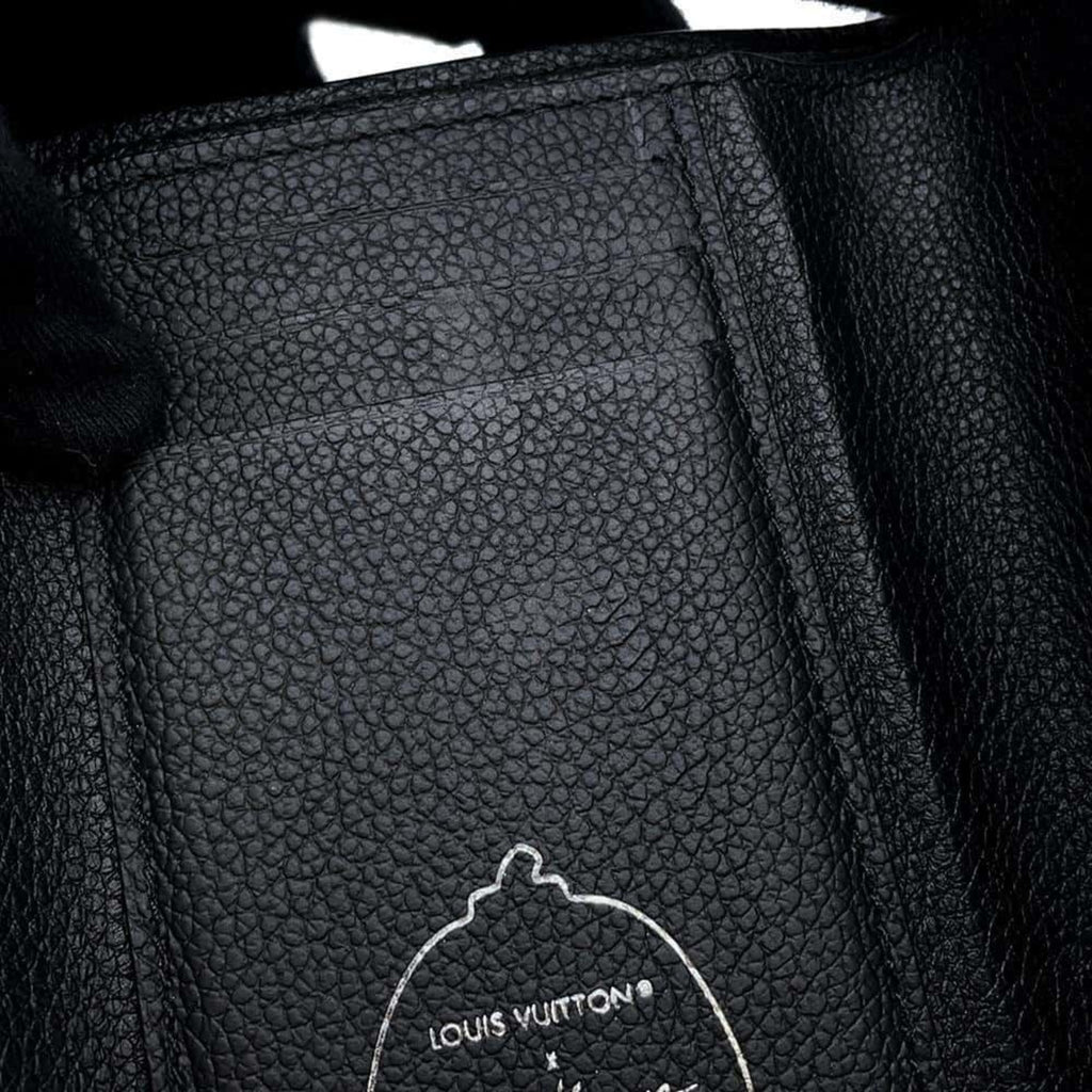 Leather Victorine Wallet with Slight Scratches and Insignificant Cracks