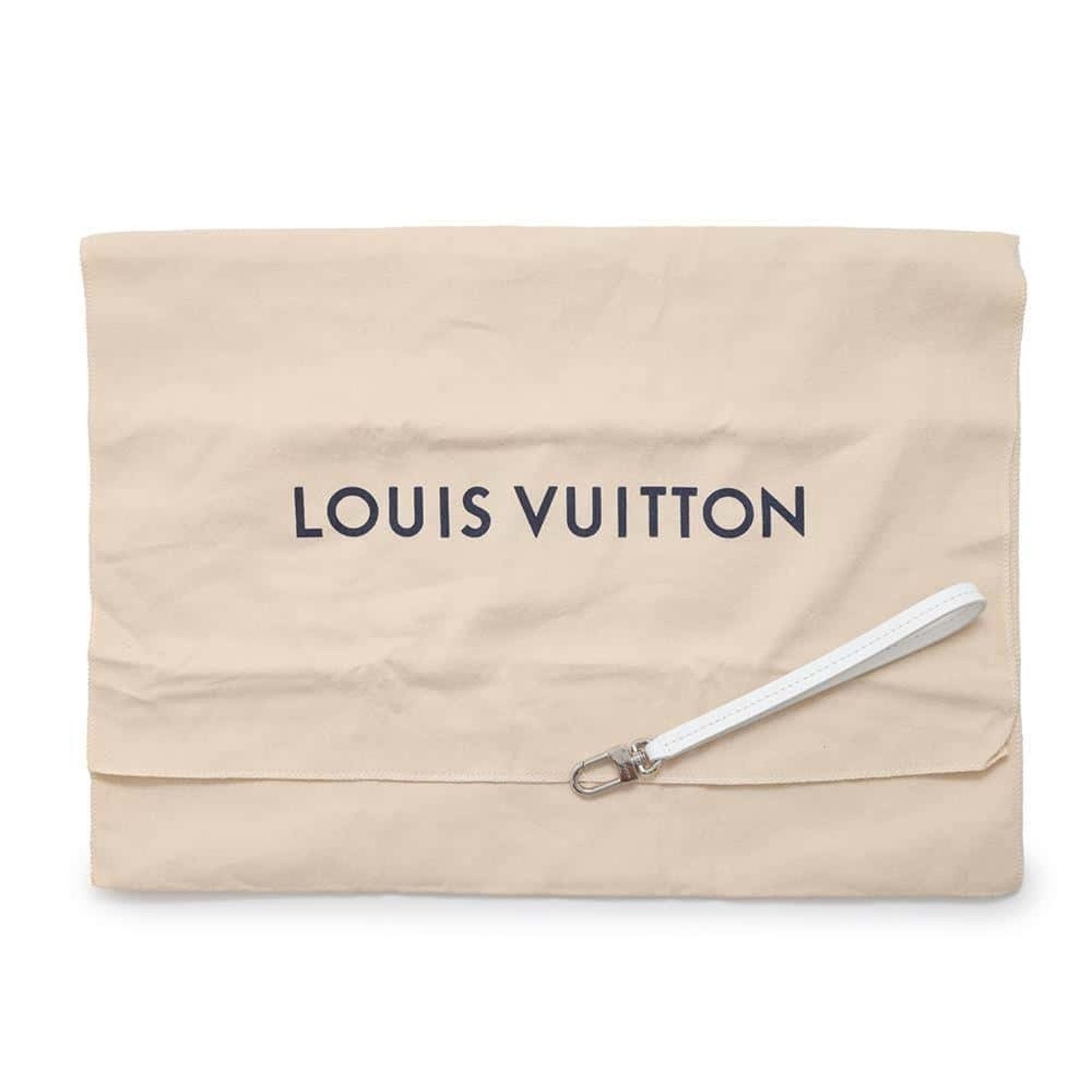 Leather Pochette with Dust Bag and Hand Strap