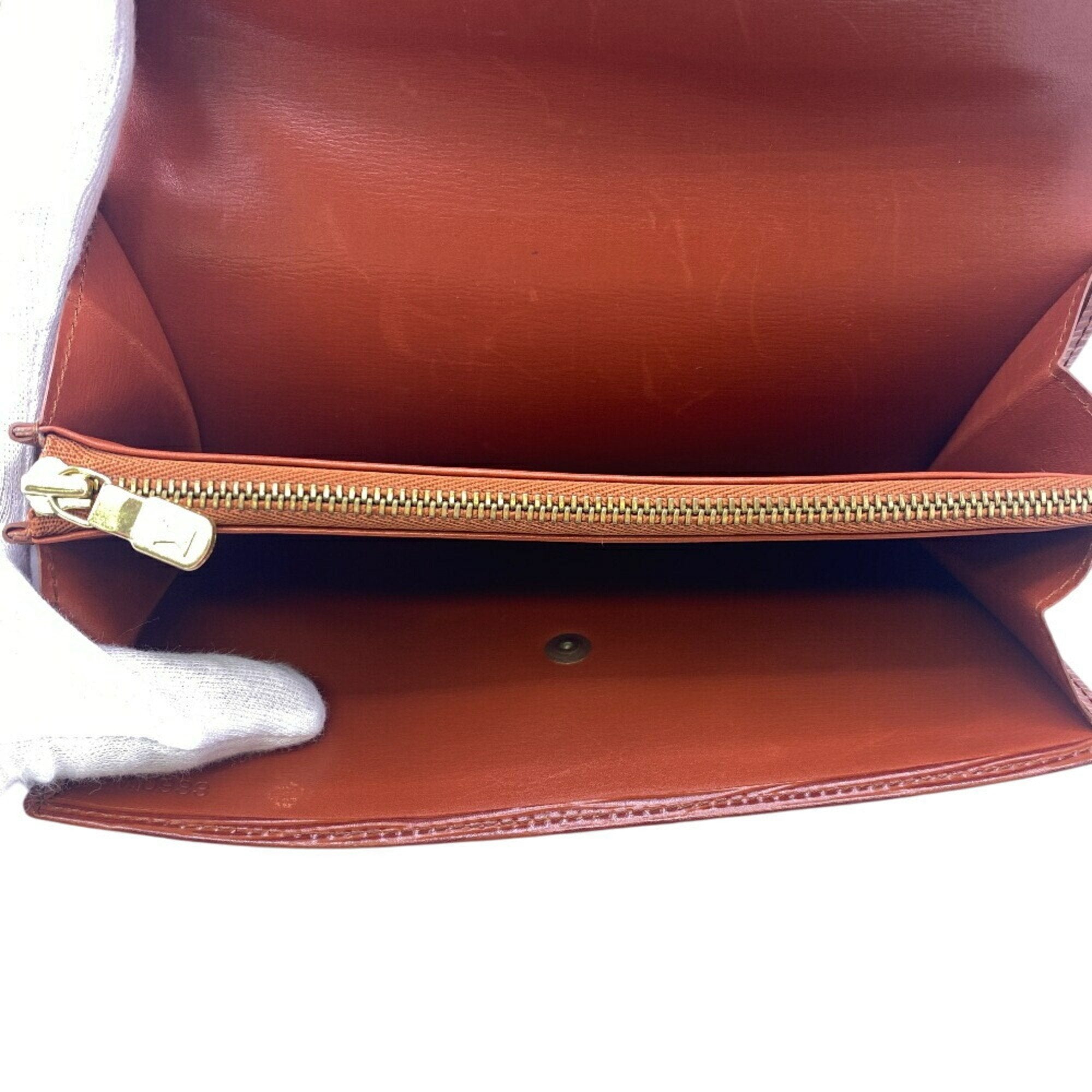 Luxury Leather Wallet with Box and Dust Bag
