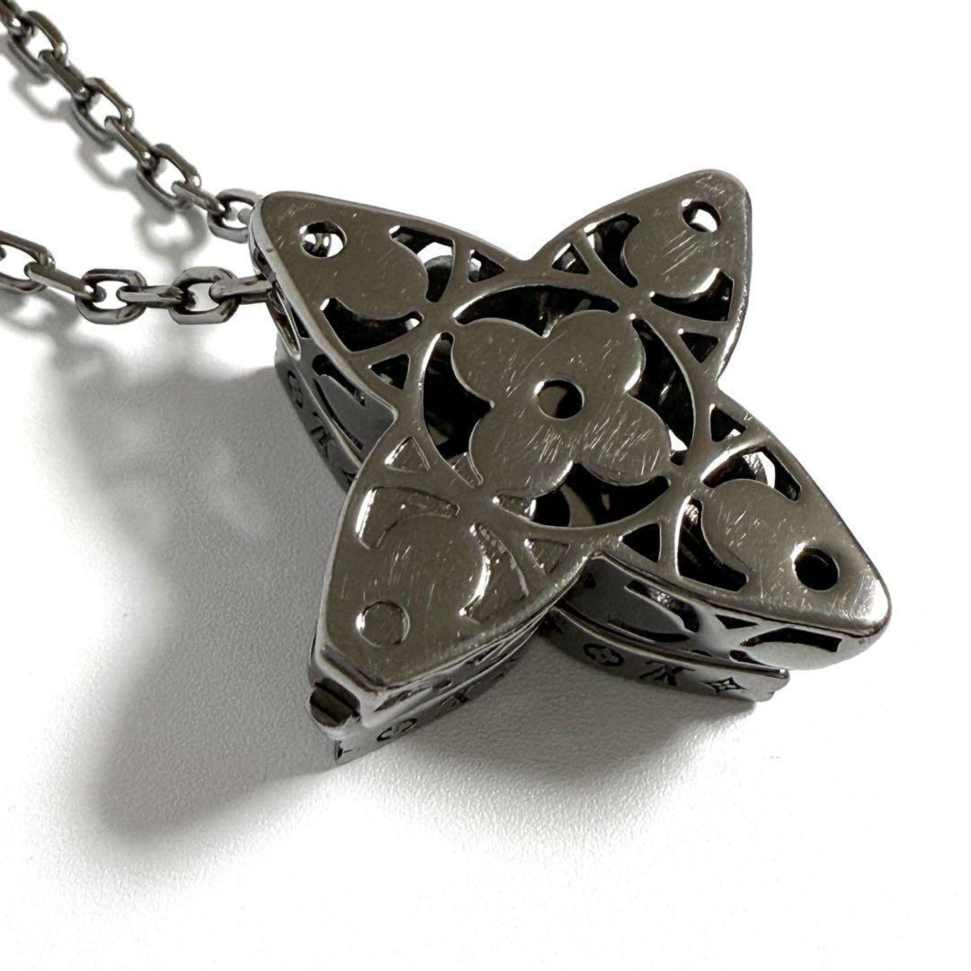 Monogram Flower Pendant Necklace