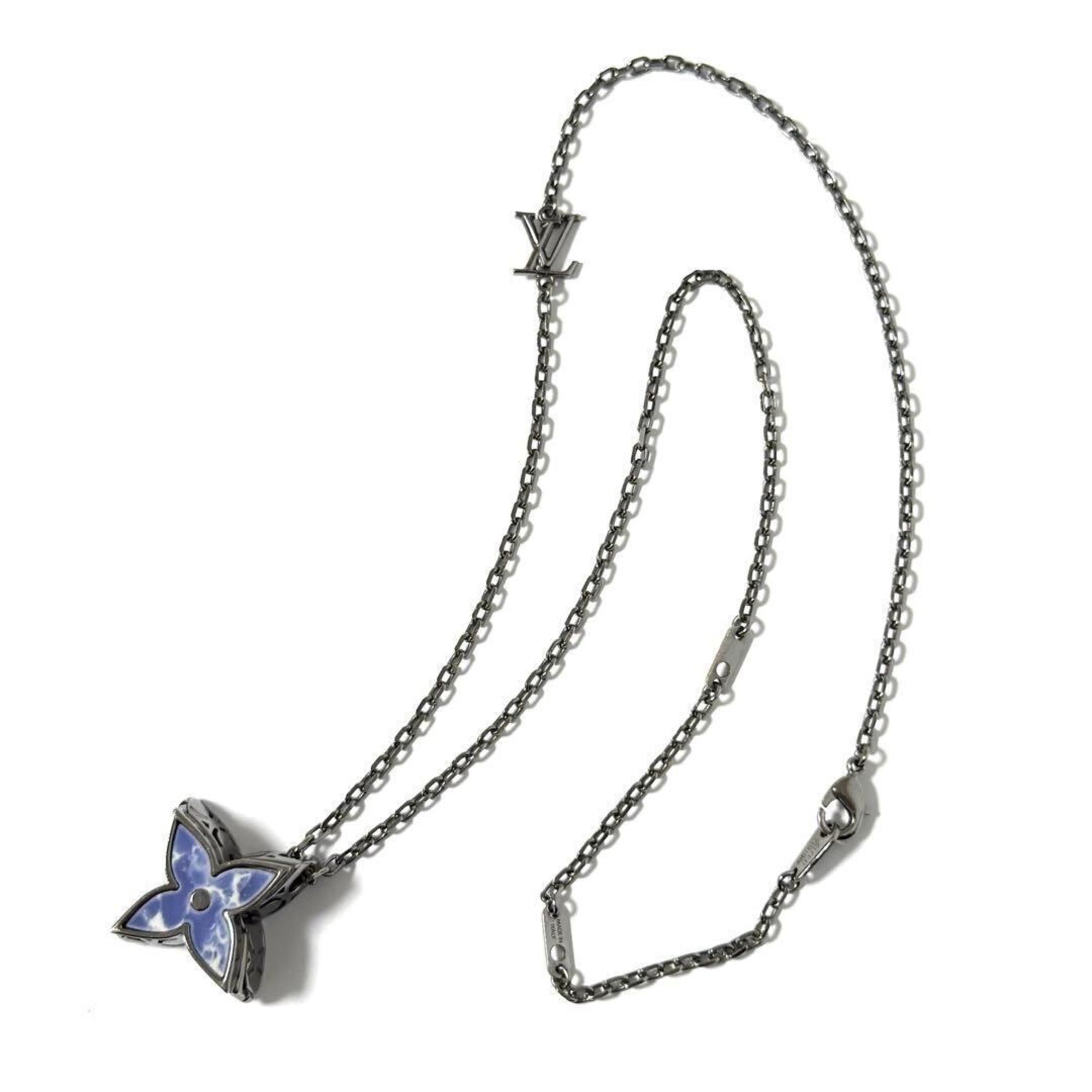 Monogram Flower Pendant Necklace