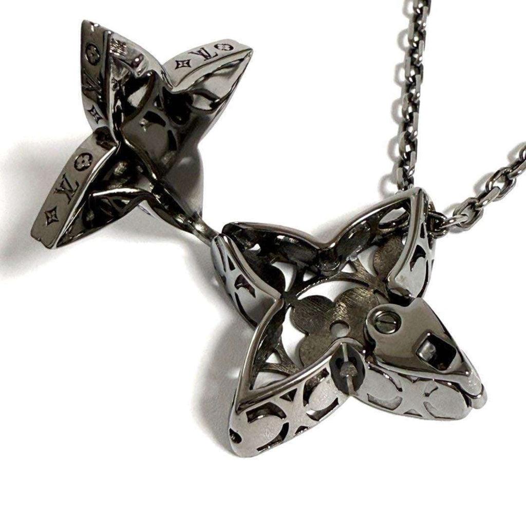 Monogram Flower Pendant Necklace
