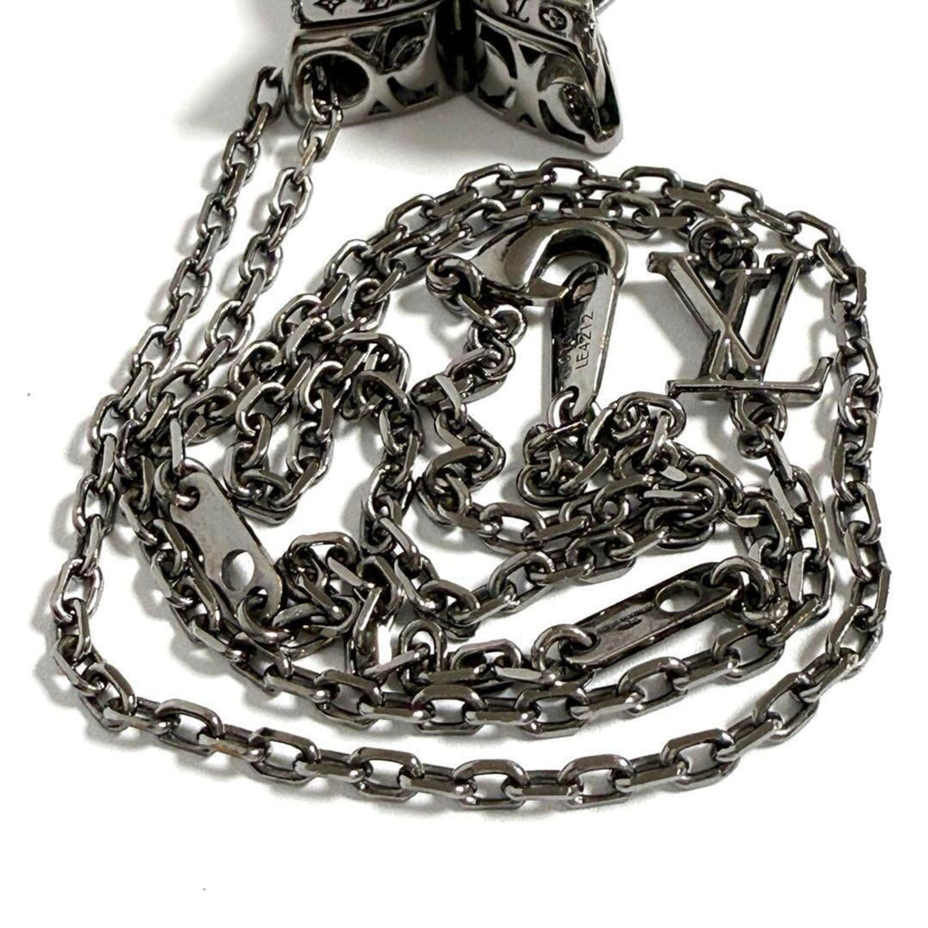 Monogram Flower Pendant Necklace