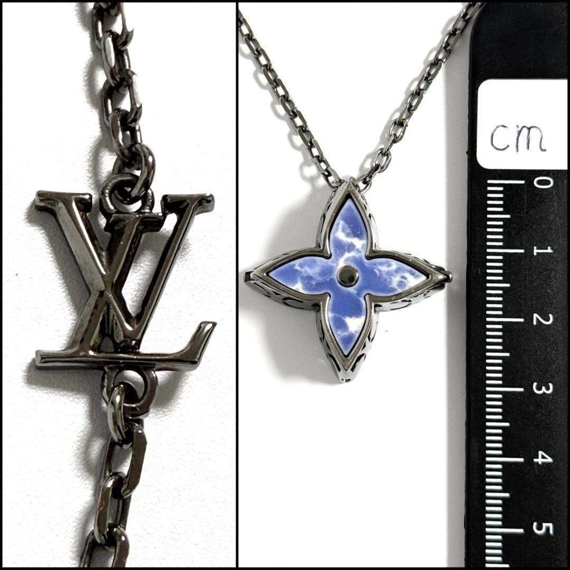 Monogram Flower Pendant Necklace