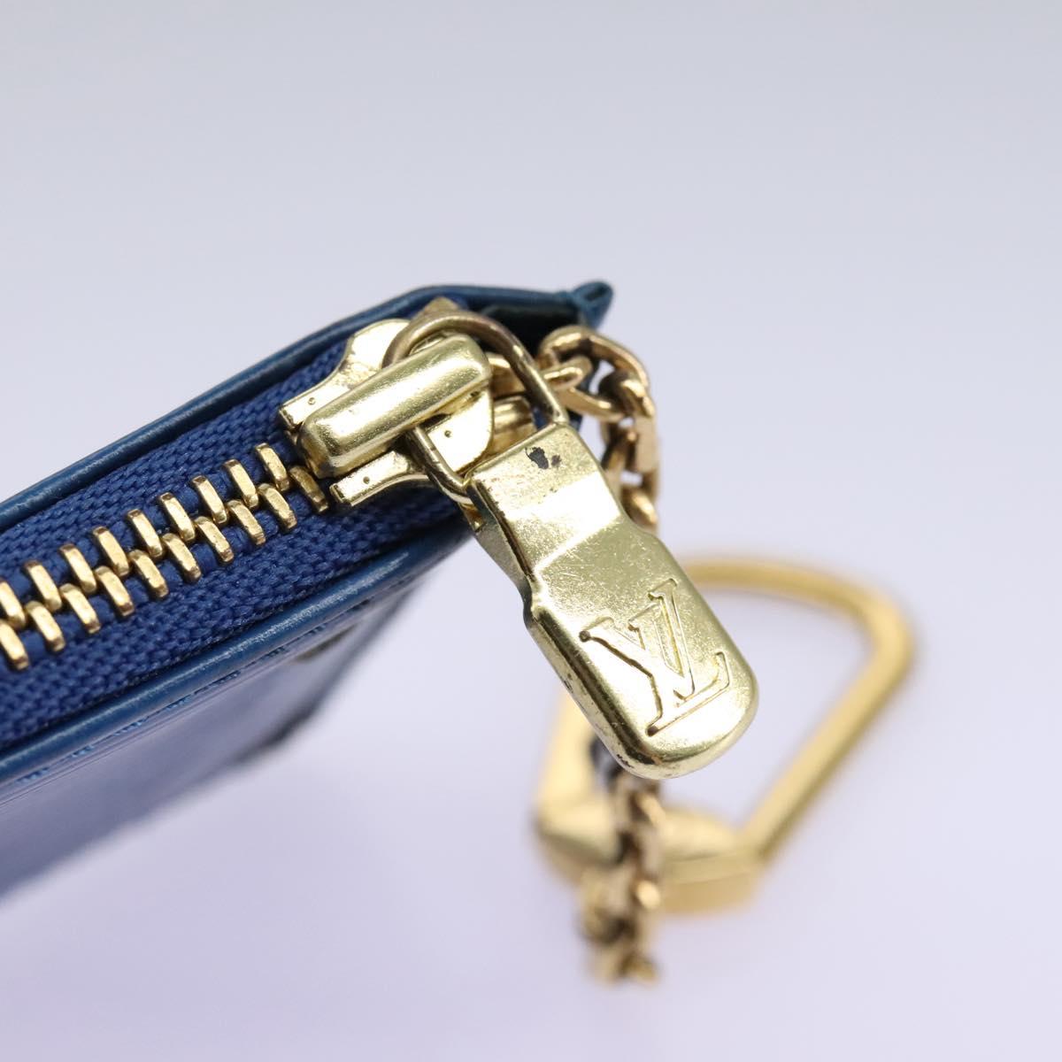Epi Leather Zip Wallet Chain